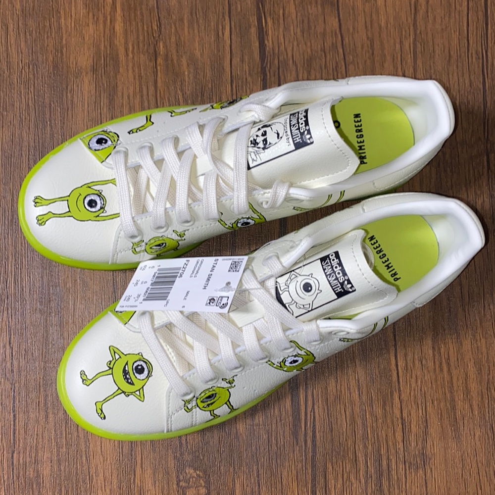 adidas White and Green Sneakers